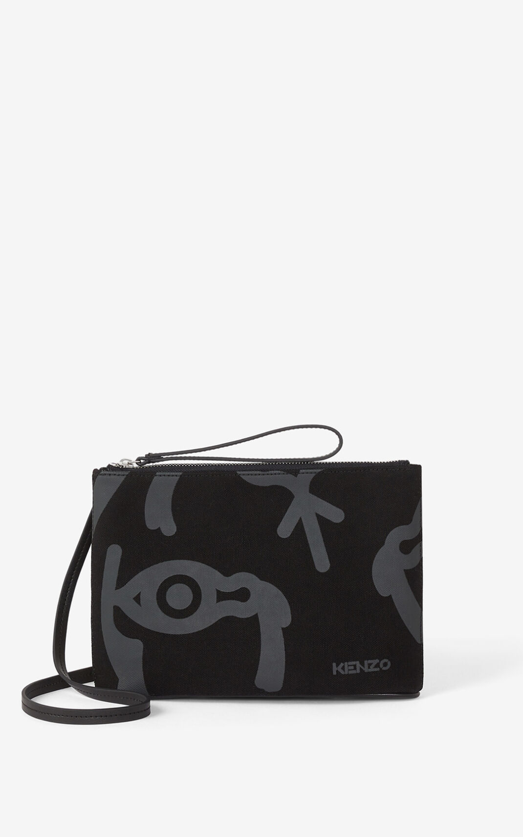 Kenzo Arc canvas and shoulder strap Ženska Torbica Črna SI-3528241